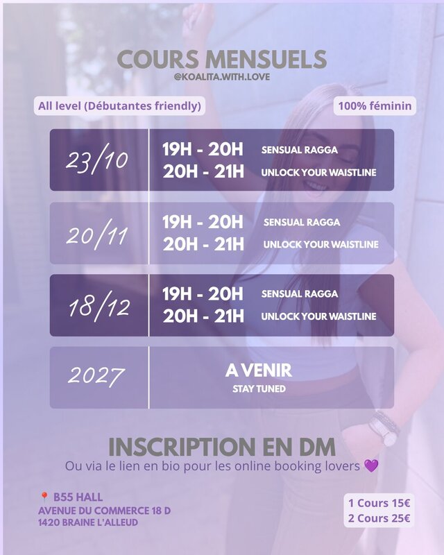 Stages,cours Cours danse: Sensual Ragga
