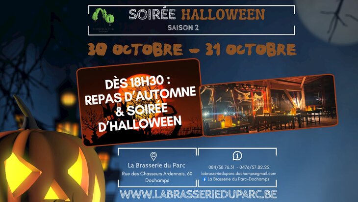 Loisirs Repas d automne & soirée d Halloween la Brasserie Parc