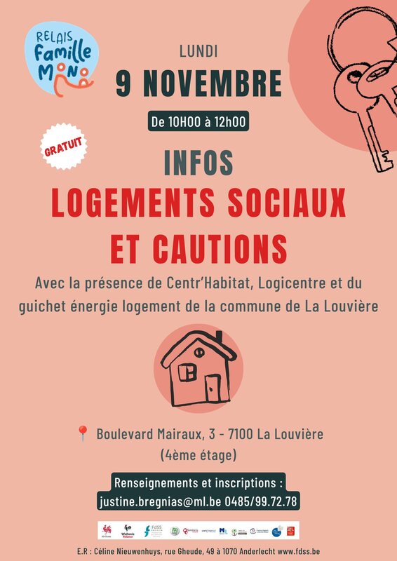 Conférences Relais Familles Mono Louvière - Infos logements sociaux cautions