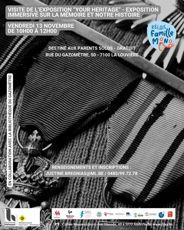 Expositions Relais Familles Mono Louvière - Exposition your heritage