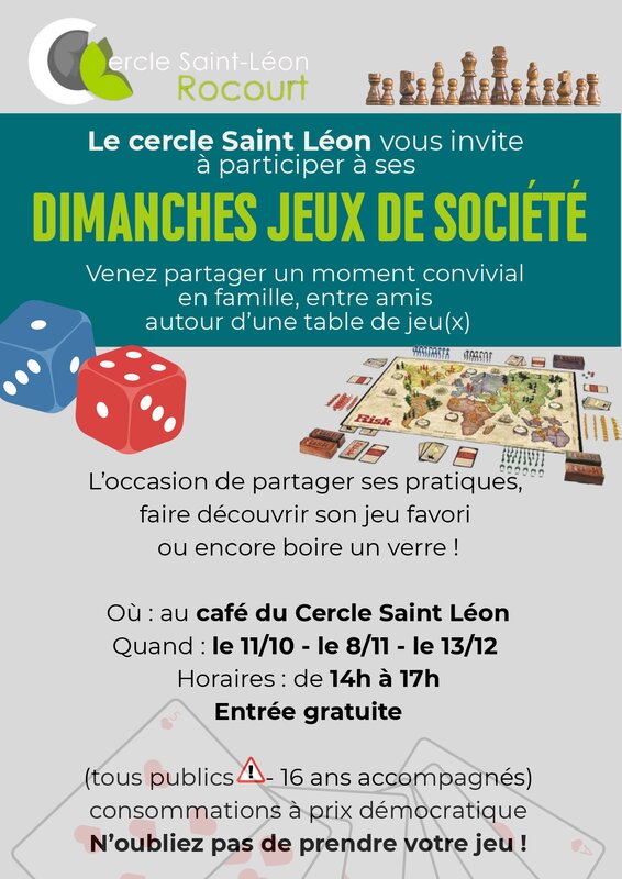 Loisirs Après-midi jeux société