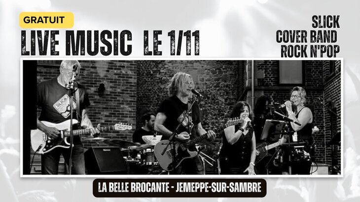 Concerts (gratuit) Slick : Concert reprises Rock nPop