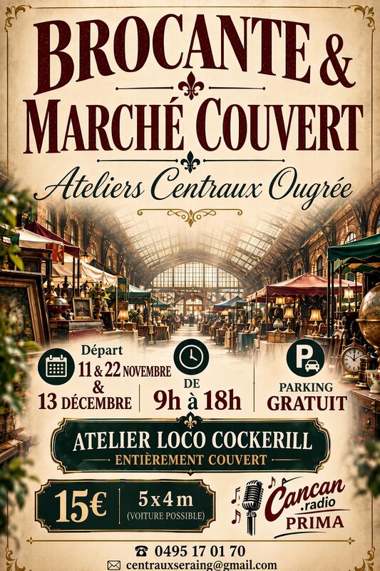  Brocante Couverte Ateliers Centraux