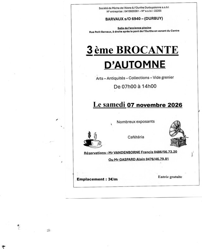  3ème brocante d automne