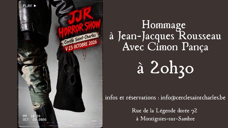 Spectacles Jjr Horror Show - Hommage Jean-Jacques Rousseau