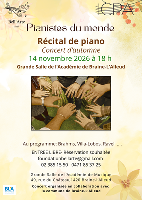 Concerts Les Pianistes Monde - Concert d Automne