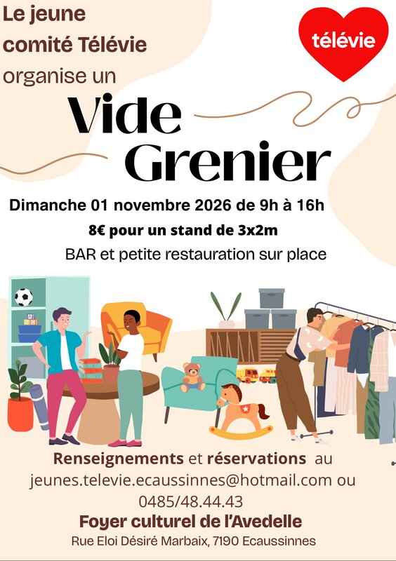  Vide grenier profit Télévie