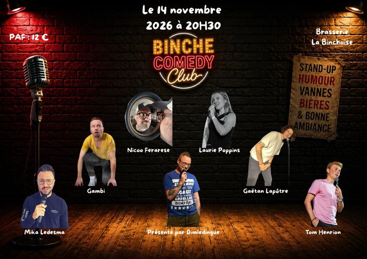 Spectacles Binche Comedy Club : Saison Plateau 1
