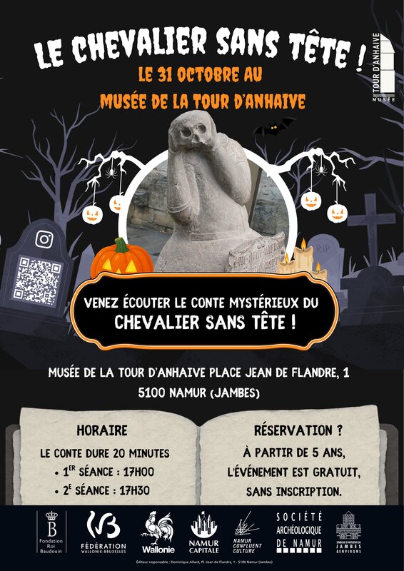 Loisirs Halloween Musée la Tour d Anhaive : légende Chevalier sans tête