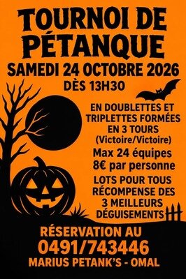 Loisirs Tournoi pétanque