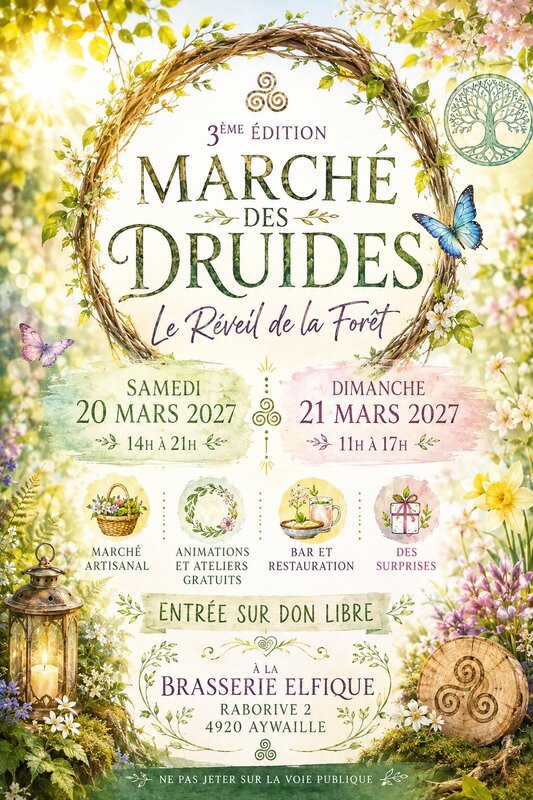 Loisirs Marché Druides 3ème édition: Réveil la Forêt