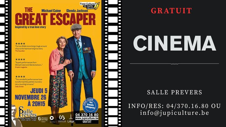 Spectacles Ciné club The Great Escaper