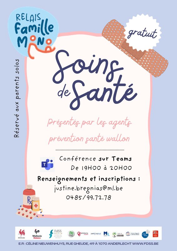 Conférences Relais Familles Mono Louvière - Soins santé - Teams