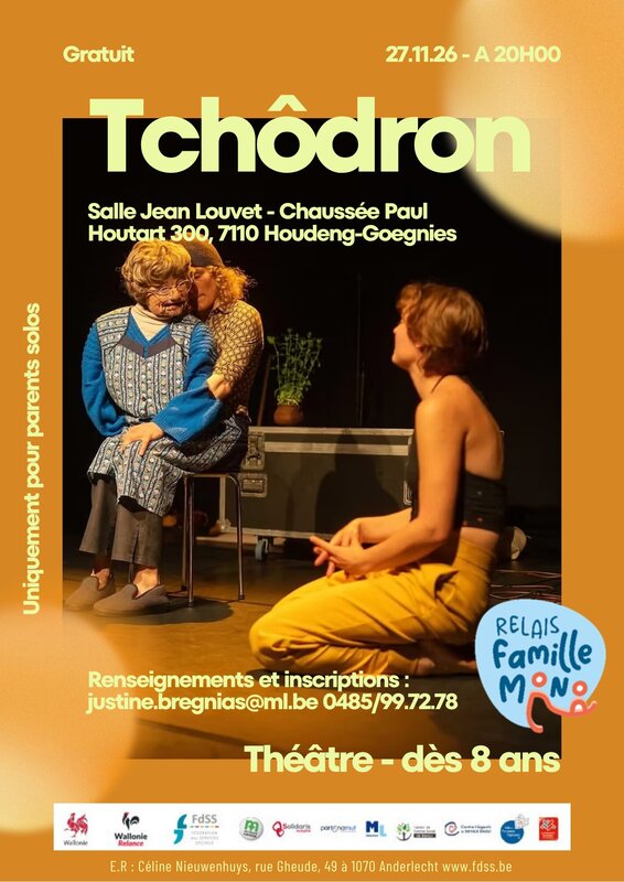 Spectacles Relais Familles Mono Louvière - Théâtre partir 8 - Tchôdron