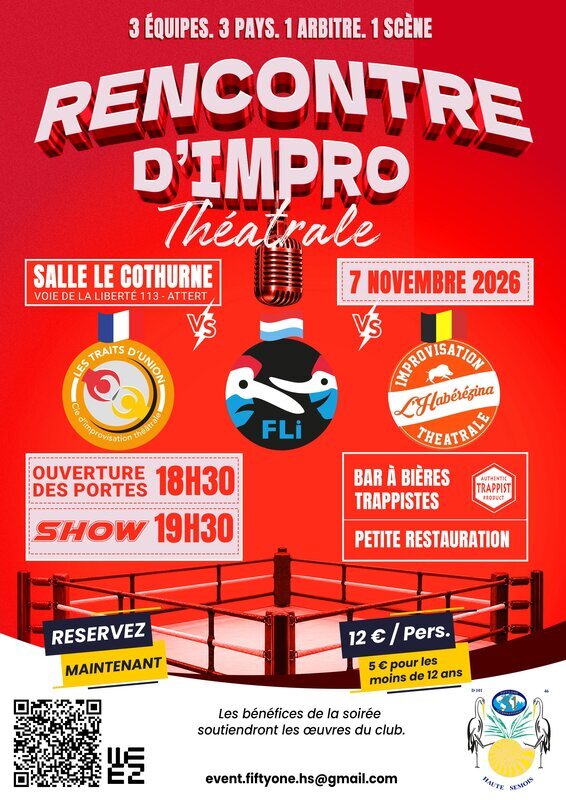 Spectacles Trois horizons d’impro Rencontre internationale d’improvisation théâtrale
