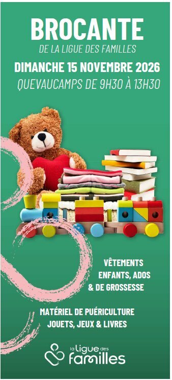 Loisirs Brocante la Ligue Familles Beloeil - pensez la Saint Nicolas