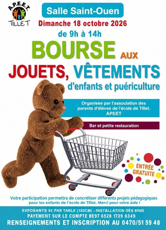 Loisirs Bourse jouets, vêtements d enfants articles puériculture