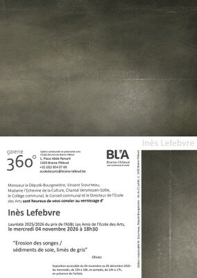 Expositions Exposition la Galerie 360° - Inès Lefebvre Erosion songes / sédiments soie,