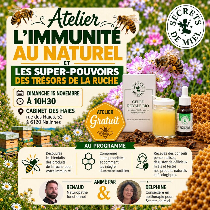 Conférences L immunité naturel les super-pouvoirs trésors la ruche