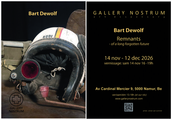 Expositions Remnants - a long forgotten future. Bart Dewolf (Solo-expo)