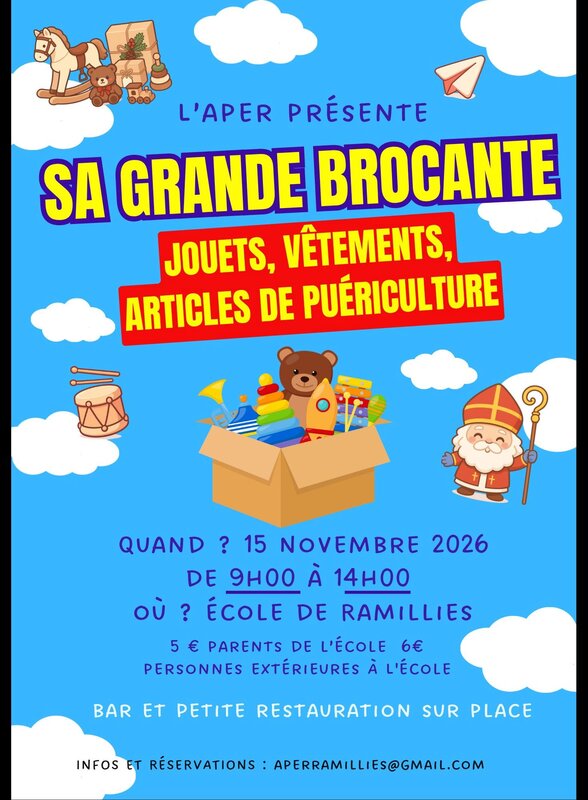 Loisirs Bourse vêtements, jouets, articles puériculture