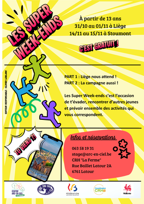 Stages,cours Super Week-ends - Echanges entre jeunes