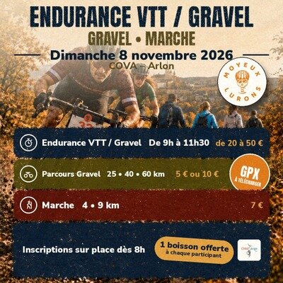 Loisirs Endurance Vtt/gravel Moyeux Lurons + parcours Gravel Marche profit Child Ang