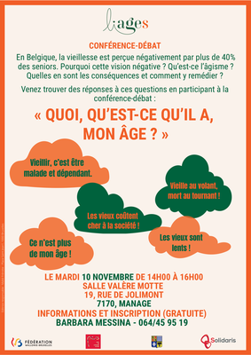 Conférences Conférence-débat : Quoi, qu’est-ce qu’il mon âge ?