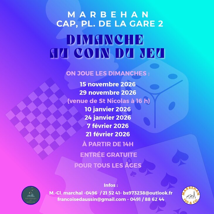 Loisirs Dimanche coin jeu