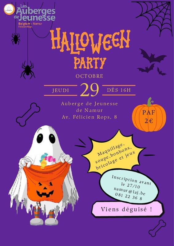 Soirées Soirée halloween l auberge jeunesse
