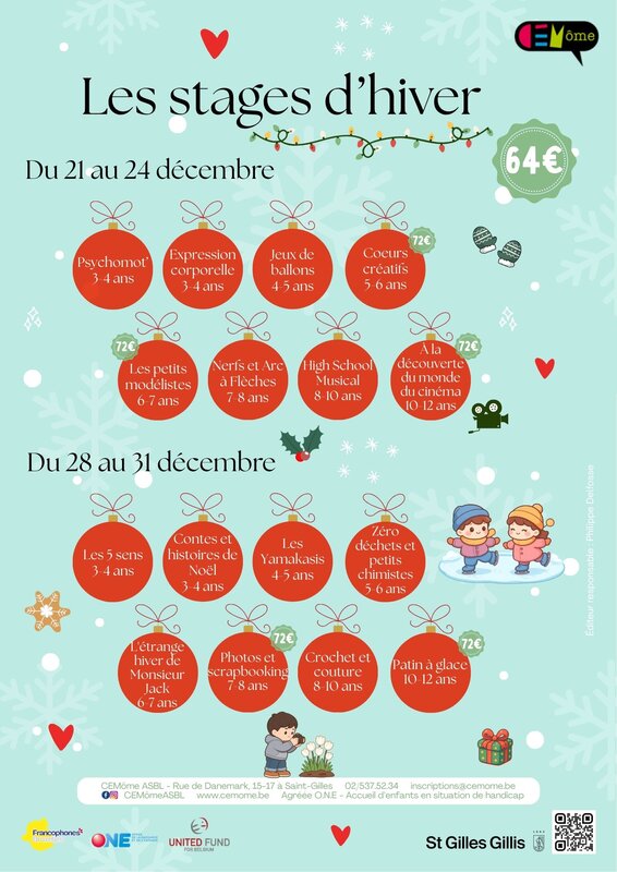 Stages,cours Les stages Cemôme