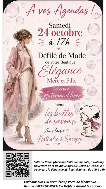 Loisirs Défilé Mode Collection Automne Hiver  Elégance Mère & Fille