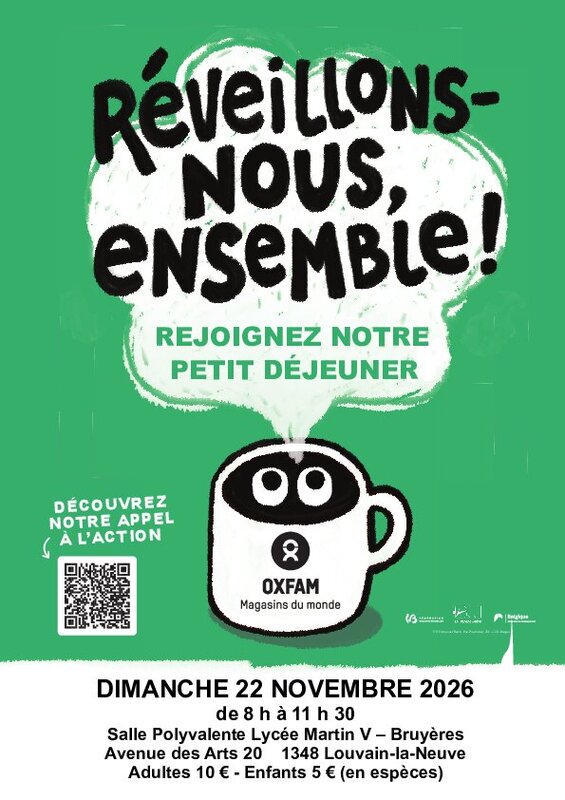 Loisirs Petit déjeuner Oxfam