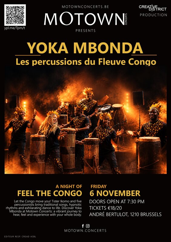 Concerts Yoka Mbonda les percussions fleuve Congo