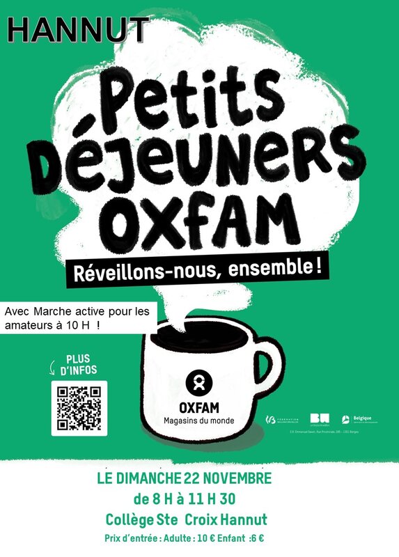 Loisirs Petit déjeuner Oxfam