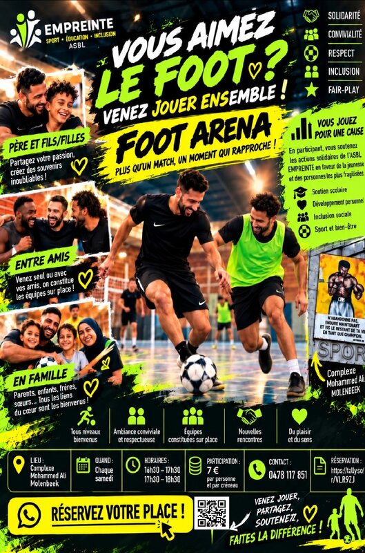 Stages,cours Foot Arena