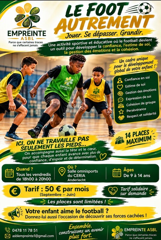 Stages,cours Empreinte - foot autrement