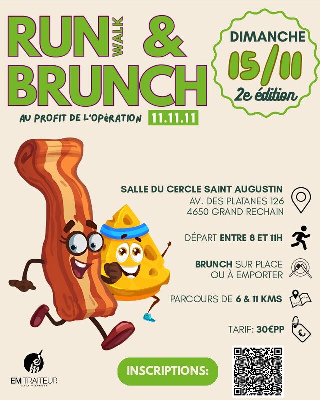 Loisirs Run/walk & Brunch profit l opération 11.11.11