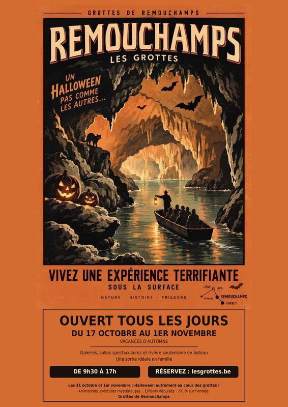 Loisirs Vacances d automne : explorez Grottes Remouchamps