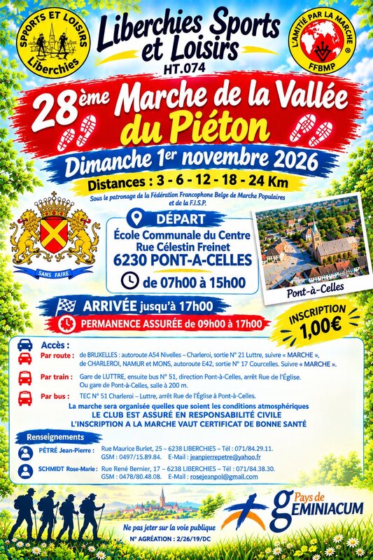 Loisirs 28ème Marche la Vallée Piéton