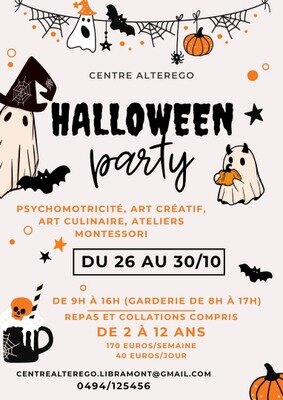 Stages,cours Halloween party : secrets la citrouille