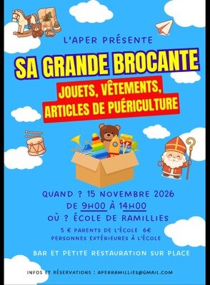 Loisirs Grande bourse jouets, vêtements articles puériculture