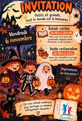 Loisirs Halloween l école communale