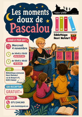 Spectacles «Les moments doux Pascalou»: histoires des comptines pour enfants