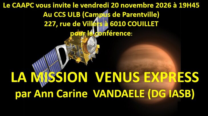 Conférences La Mission Venus Express l ESA