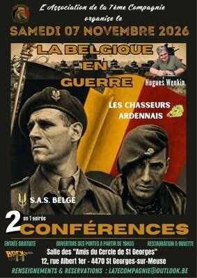 Conférences Conférence - Belgique guerre