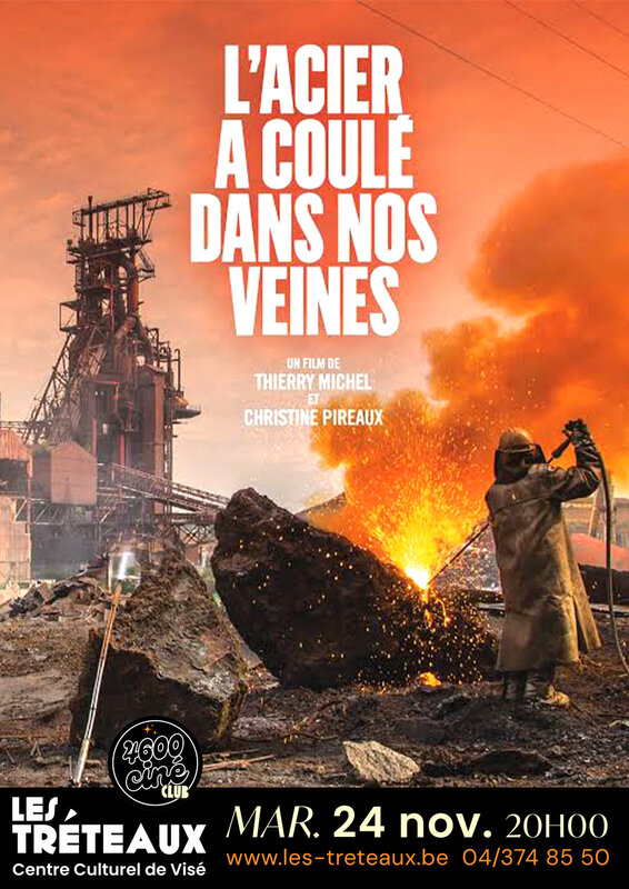 Spectacles L acier a coulé dans veines.