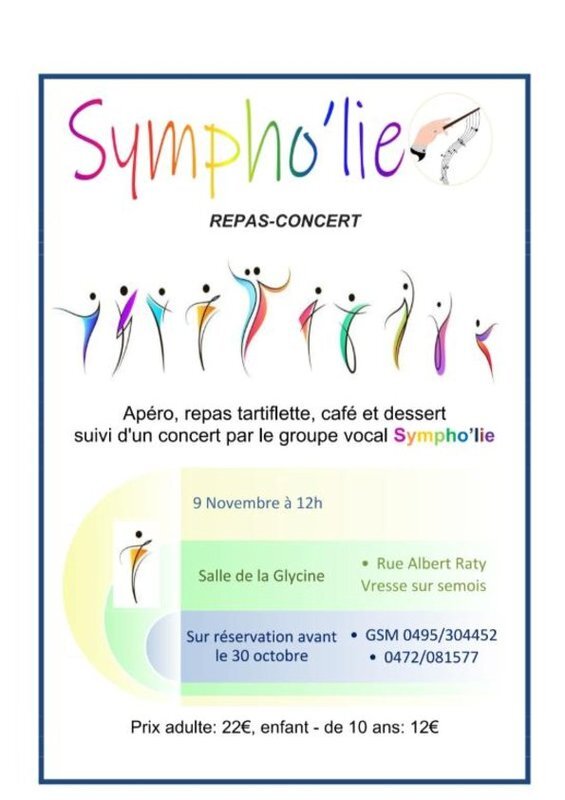 Concerts Repas concert chorale Sympholie