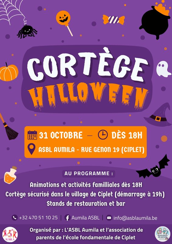Loisirs Halloween: cortège gratuit animations