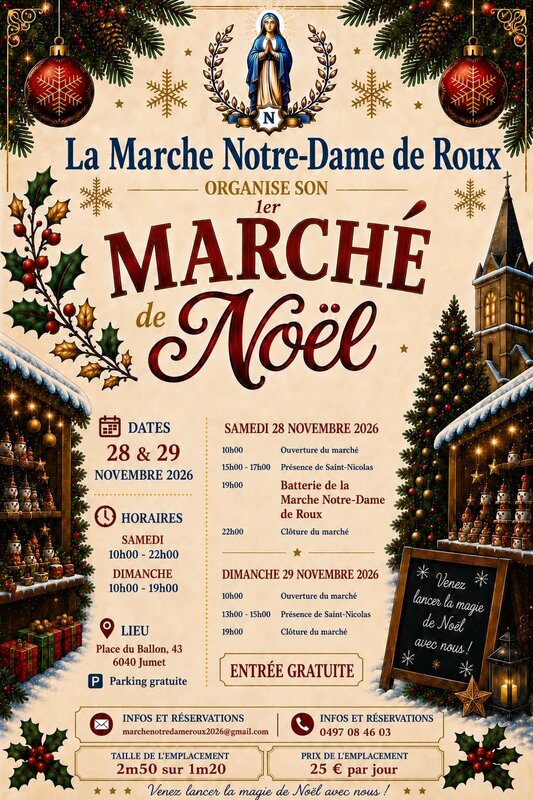 Marchés de Noël Marché Noël présence Saint Nicolas